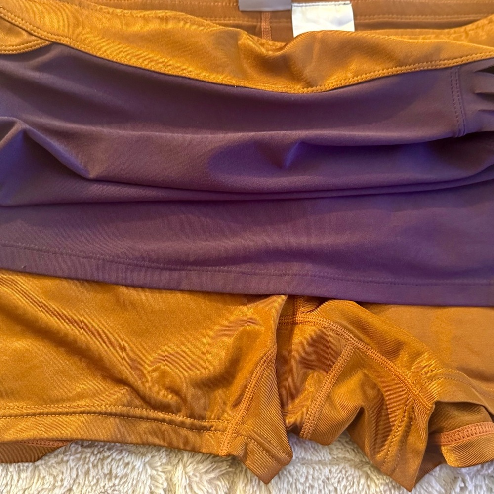 Nike Women's Tennis Skirt in Navy and Rust Size Large - Picture 7 of 7
